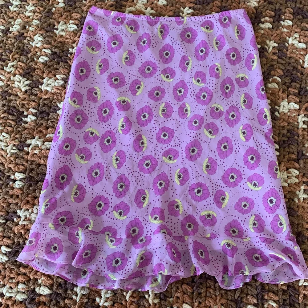 ๐ FREE with Purchase - Y2K Inspired Purple Poppy Skirt w/Ruffles -Size S or 6-8 - Picture 1 of 3